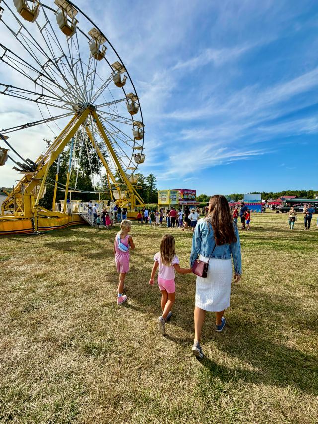 Fair day in New Hampshire with our girls