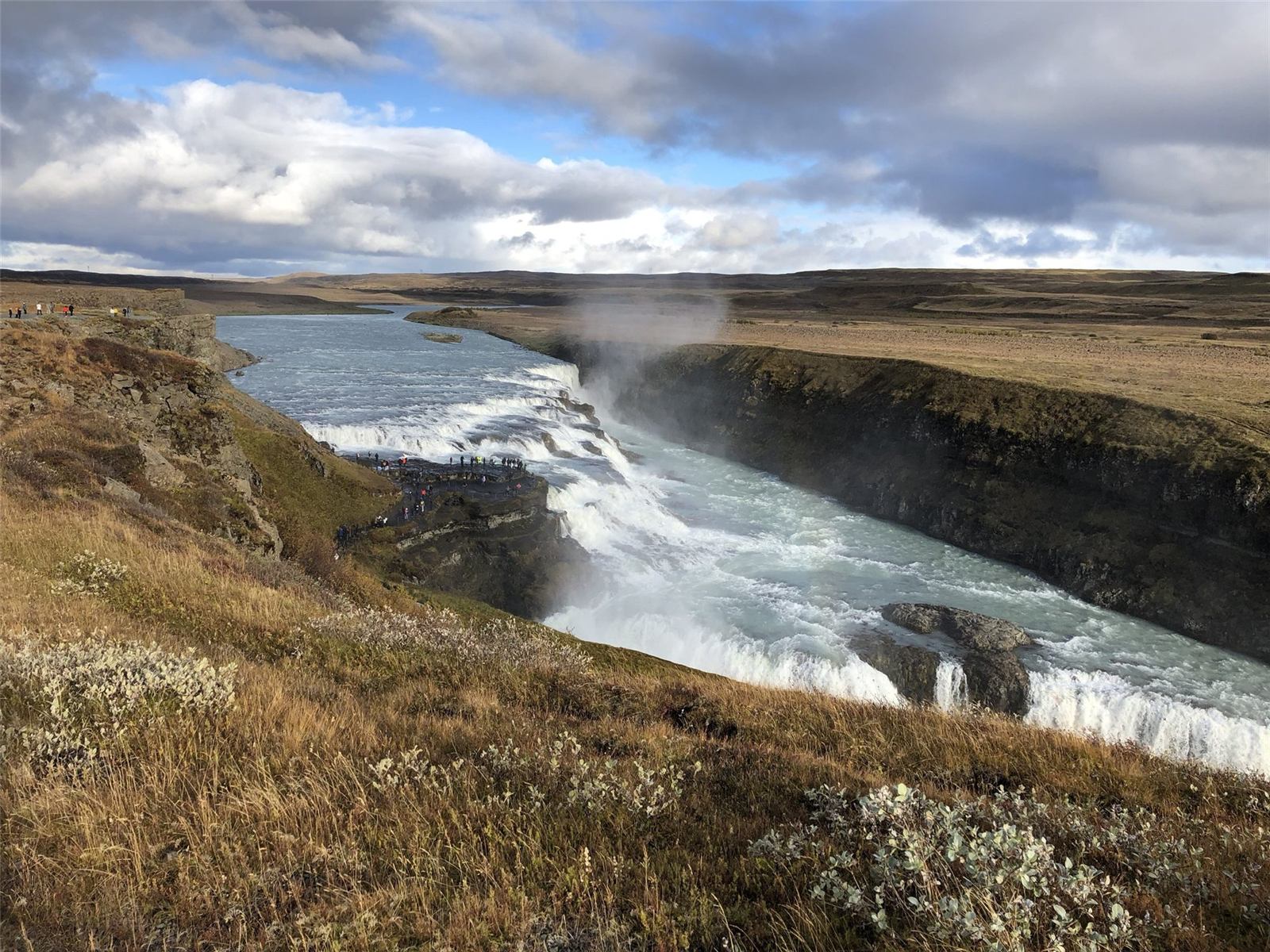 An Icelandic waterfall